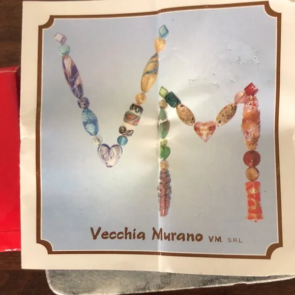 BEAUTUFUL HAND CRAFTED ITALIAN CRYSTAL EARRINGS BY VEECHIA MURANO - Picture 9 of 14